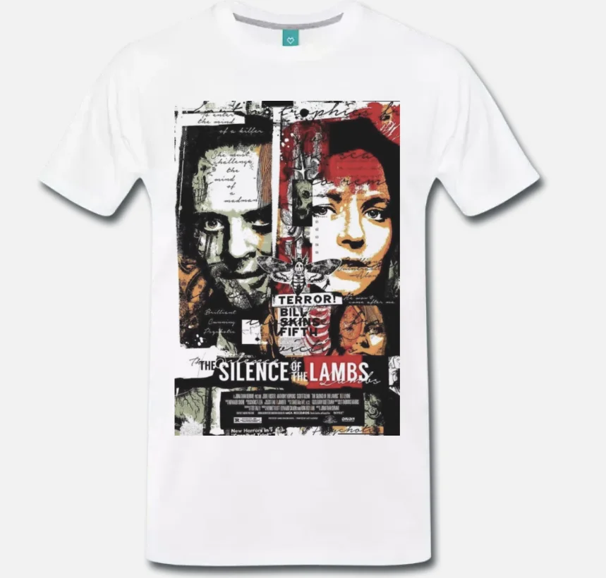 

T-SHIRT IL SILENZIO DEGLI INNOCENTI SILENCE OF THE LAMBS - 1 - S-M-L-XL-2XL-3XL