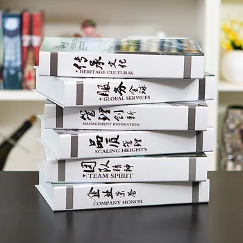 

wholesale 6PCS size 4.5*17.5*27CM Chinese books management simulation soft decoration Photography props Fake Book model Fake