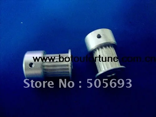 

free shipping 20 teeth MXL Aluminun small Timing Pulleys with double flanges 6mm belt width for 8 pcs /pcak