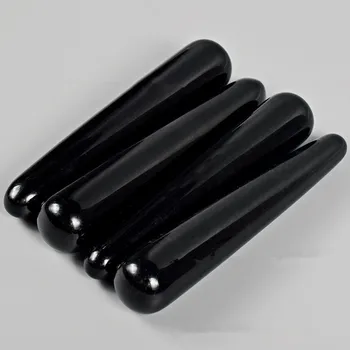 

KCONYD 20/50/100/200pcs Natural Obsidian Bar-pulling rod, bar, facial beauty point massage