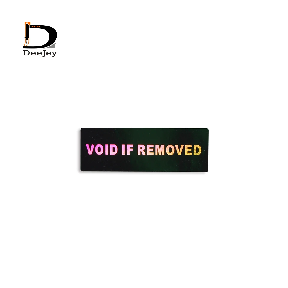 В наличии лазерные голографические наклейки VOID при удалении 10x30 мм гарантийные