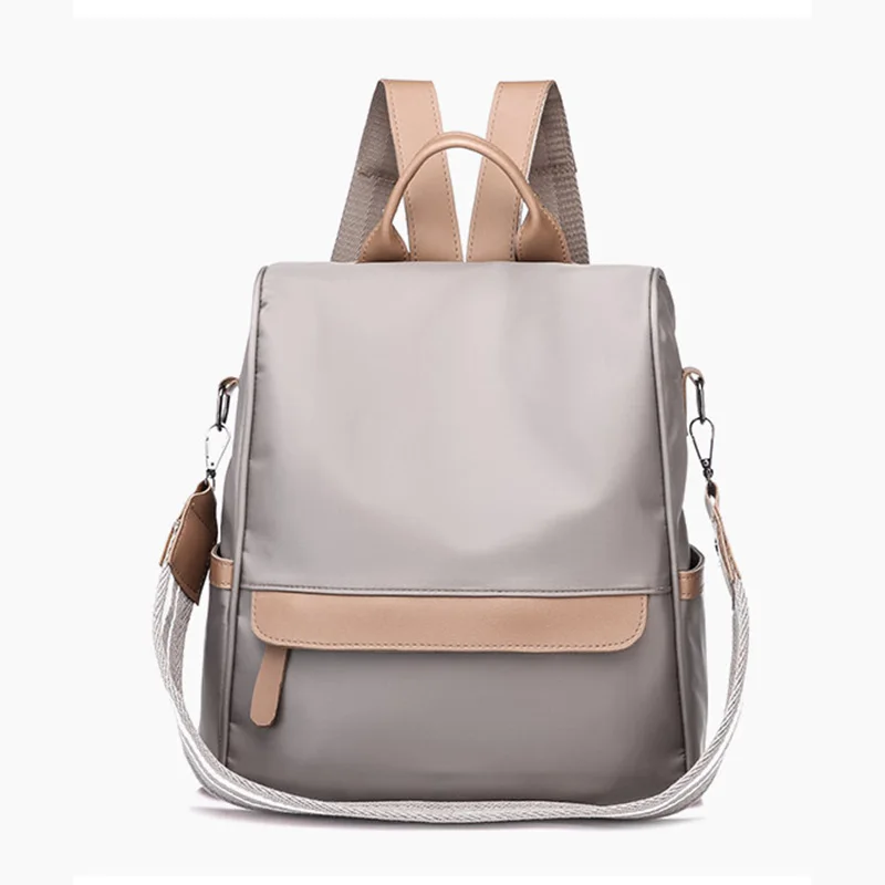 

Solid Color Schoolbag For Student Girl Fashion Simple layout design Women Backpack Rucksack