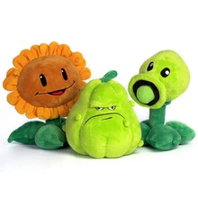 1PC 30cm Plants vs Zombies Pea Shooter Sunflower Squash Plush Toys Doll Soft Plush Toy Doll Game Baby Party toys birthday gift