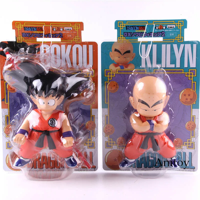 

Hot Toy Anime Dragon Ball Son Goku Gokou Klilyn Krillin Q Version Mini Action Figure Collectible Model Toy Gift