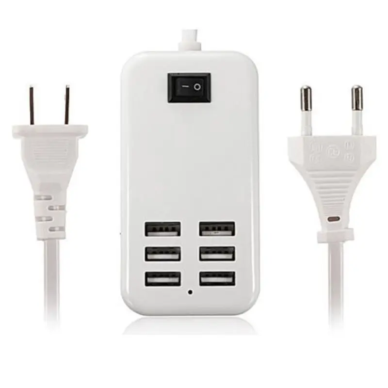 30 Watts 6 Port USB Wall Charger Multi Port for USB Powered Devices