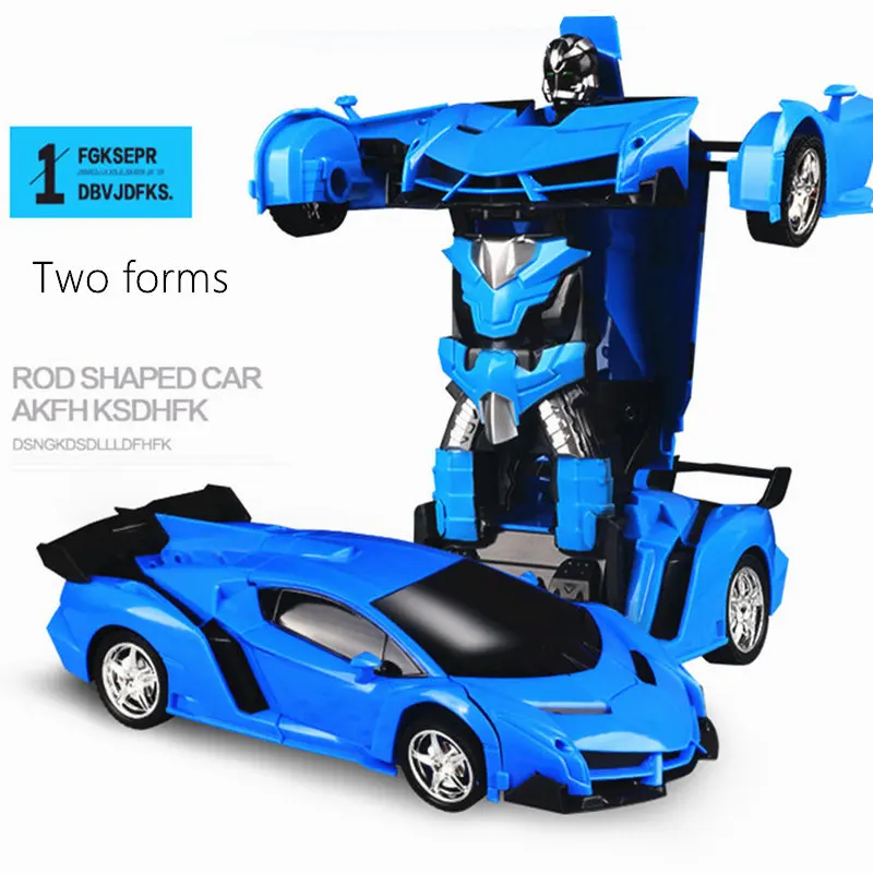 1:18 RC автомобиль Трансформация Роботы спортивный автомобиль модель роботы игрушки Голосовое управление крутая деформационная машина детские игрушки подарок для мальчиков