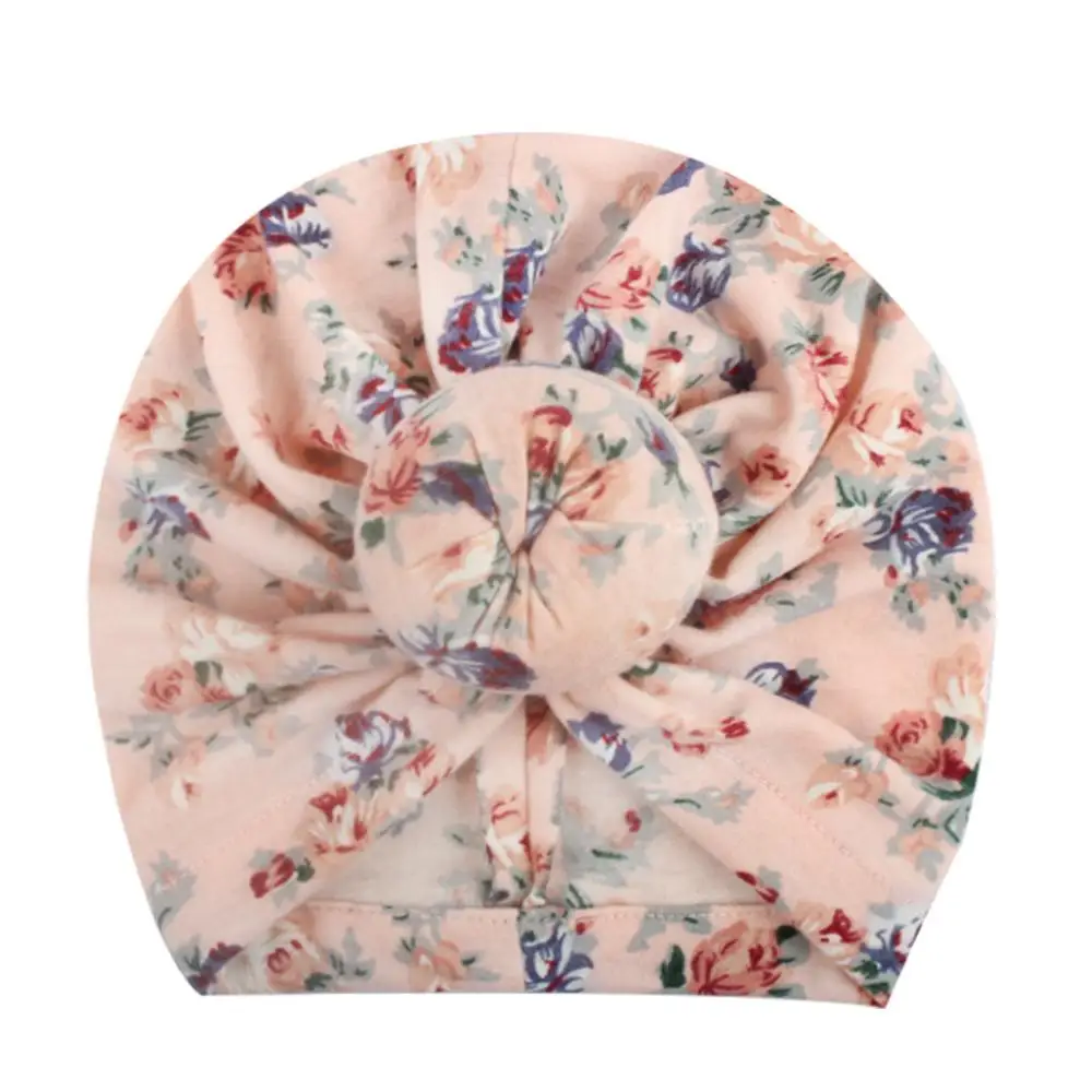 2019 New Toddler Kids Baby Boy Girls Hat Bow Floral Print Beanie Autumn Winter Warm Cap casquette enfant Accessories | Детская одежда и