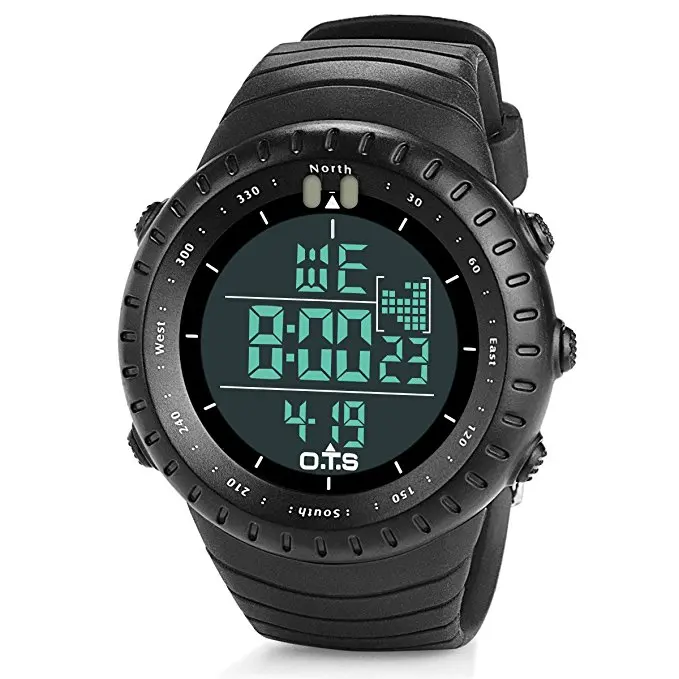 OTS Спорт на открытом воздухе Водонепроницаемый резиновая LED Дисплей сзади свет