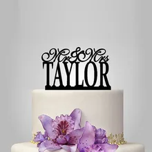 Настоящие Персонализированные Акриловые классические Mr& Mrs свадебный торт Топпер/Свадебный стенд/Свадебные украшения/Пользовательский Топпер