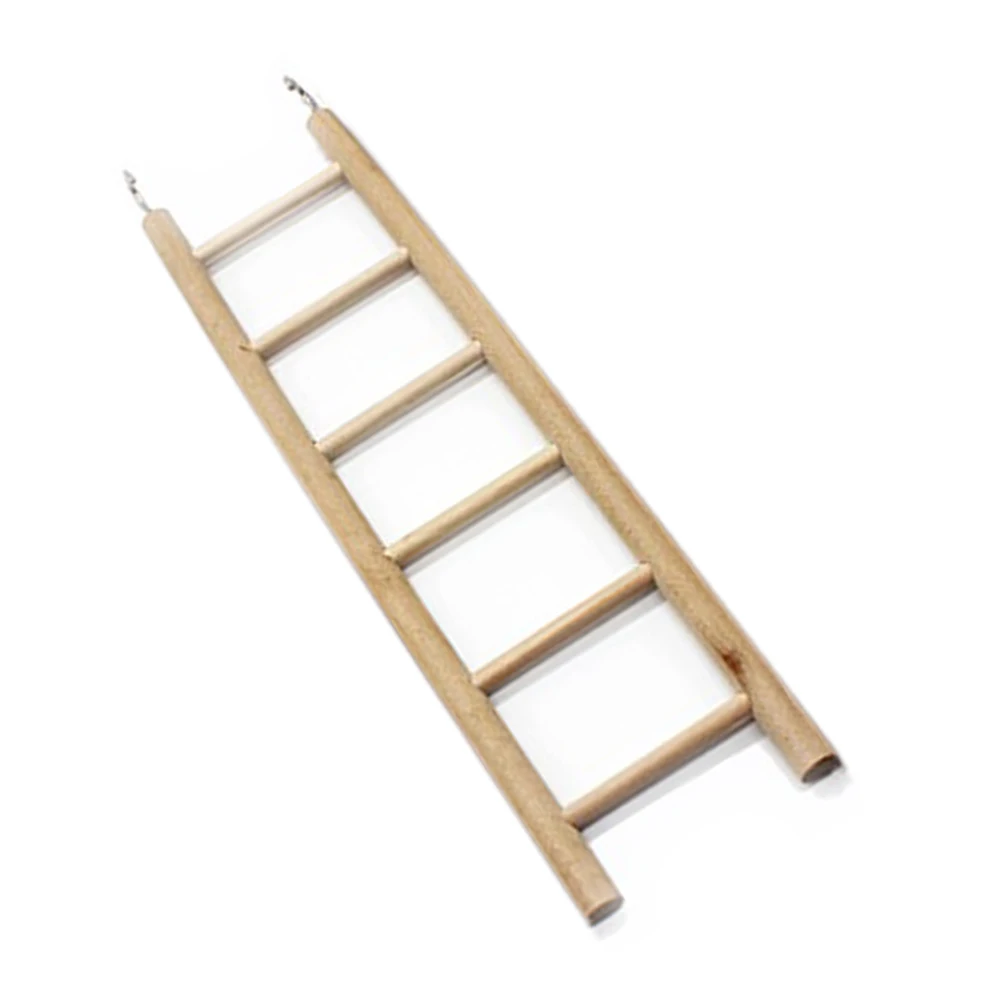 Птица деревянная лестница кресло-качалка окунь восхождение по лестнице подвеска в клетку игрушечные домашние питомцы(28 см