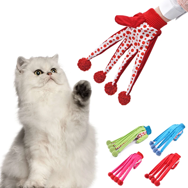 Interactive Toy Lovely Ball Pet Funny Toy Cute Polka Dot Cat Toys Scratch Glove Toy 4 Colors Crazy Loving for Kitten Scratcher Interactive Toy Lovely Ball Pet Funny Toy Cute Polka Dot Cat Toys Scratch Glove Toy 4 Colors Crazy Loving for Kitten Scratcher