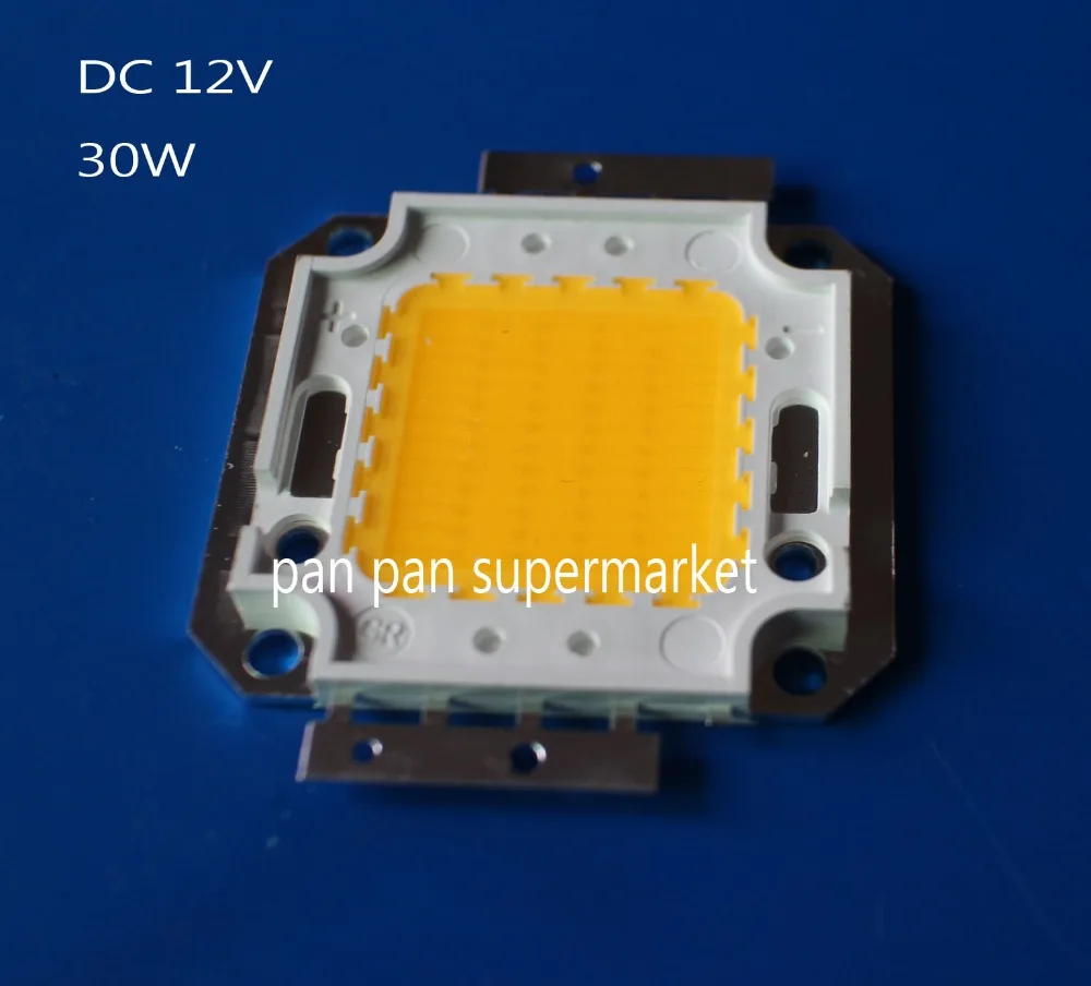 DC12V мощностью 10 Вт, 20 Вт, 30 Вт, 50 Вт, холодный белый/теплый белый высокого Мощность светодиодный чип белый лампа