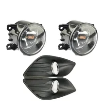 1Set Replacement Front Fog Light Bulbs With Fog Lamps Bezel Covers Kit For Ford Focus 2009
