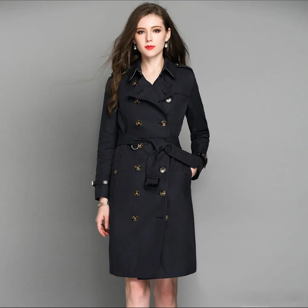 Trench Coat For Women Windbreakers Basic Fall Fashion British Style