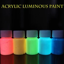12 видов цветов 5 шт./компл. краски светящиеся пигменты порошок Краски пигмент световой вечерние украшения флуоресцентный акриловый Краски s краситель