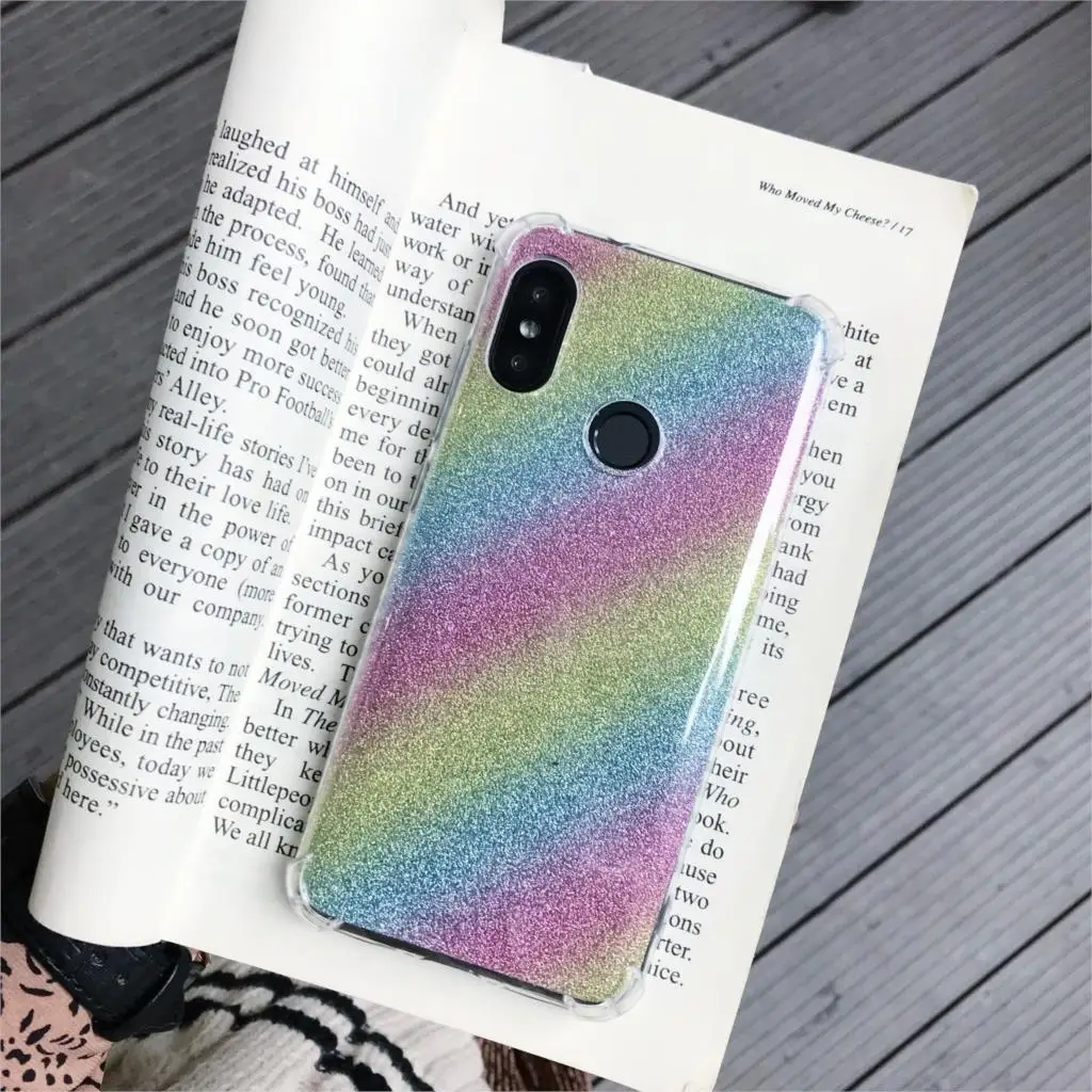 Чехол для huawei P30 Lite P20 Pro P10 Cover Броня градиент Аврора лазерный мягкий силиконовый