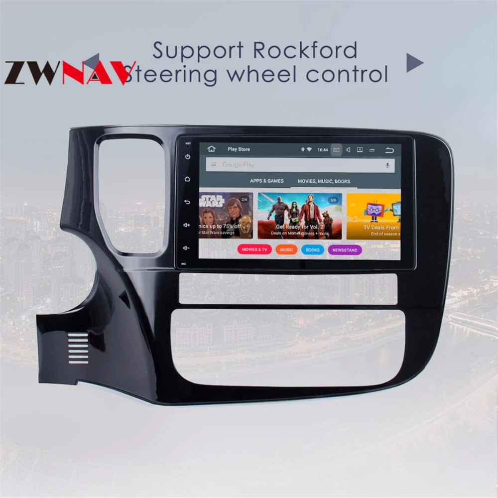 " Android 8,0 автомобильный dvd-плеер для Mitsubishi Outlander с 4G+ 32G Восьмиядерный Авто Стерео DVD плеер+ Navi Радио мультимедиа BT Wifi