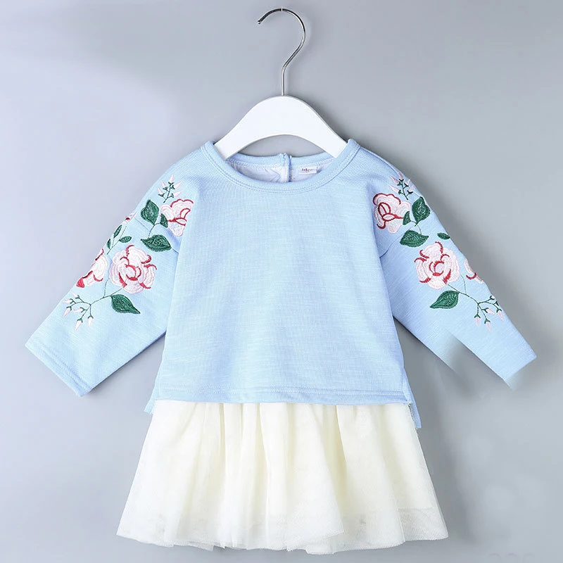 

Baby Dresses Floral Baptism Ball Gown For Newborn Infant Baby Girls Clothes 1 Year Birthday Girl Dress Long Sleeve Pink A014