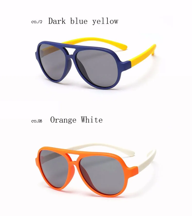 WarBLade Детские Наружные защитные очки поляризованные солнцезащитные очки для детей TAC TR90 Pilot мягкая оправа для маленьких мальчиков и девочек