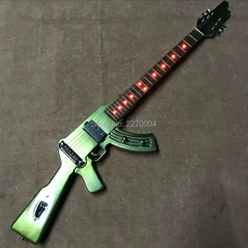 

The new style of LED light album electric guitar with acrylic body, real guitar photos, free shipping
