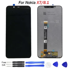 Original For Nokia X7 LCD Display 10 Touch Panel Screen For Nokia 8.1 Screen display TA-1131 LCD Digitizer Replacement Spare LCD Original For Nokia X7 LCD Display 10 Touch Panel Screen For Nokia 8.1 Screen display TA-1131 LCD Digitizer Replacement Spare LCD