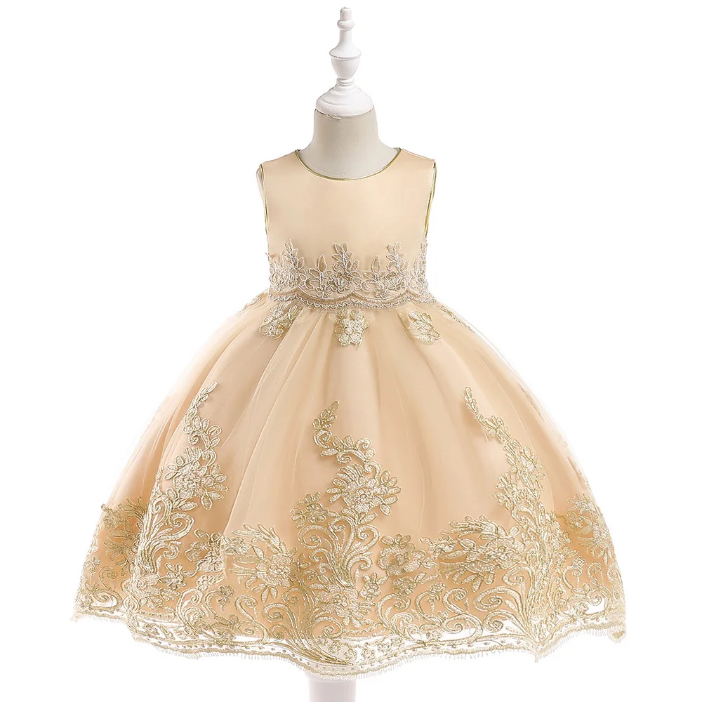 Для девочек в цветочек платья с бантом из бисера Кристалл Узелок аппликацией бальное платье Платье для первого причастия для девочек