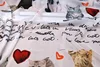 285X145cm mode semaine piste beaux chats anglais lettres blanc en mousseline de soie tissu pour femme fille été longue robe de plage bricolage ► Photo 2/6