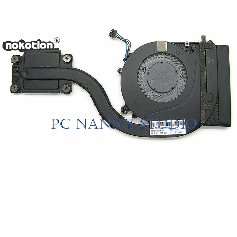 

Nokotion Genuine for HP EliteBook 820 828 G3 720 725 G3 G4 Heatsink and Fan 821691-001 used FAST SHIPPING