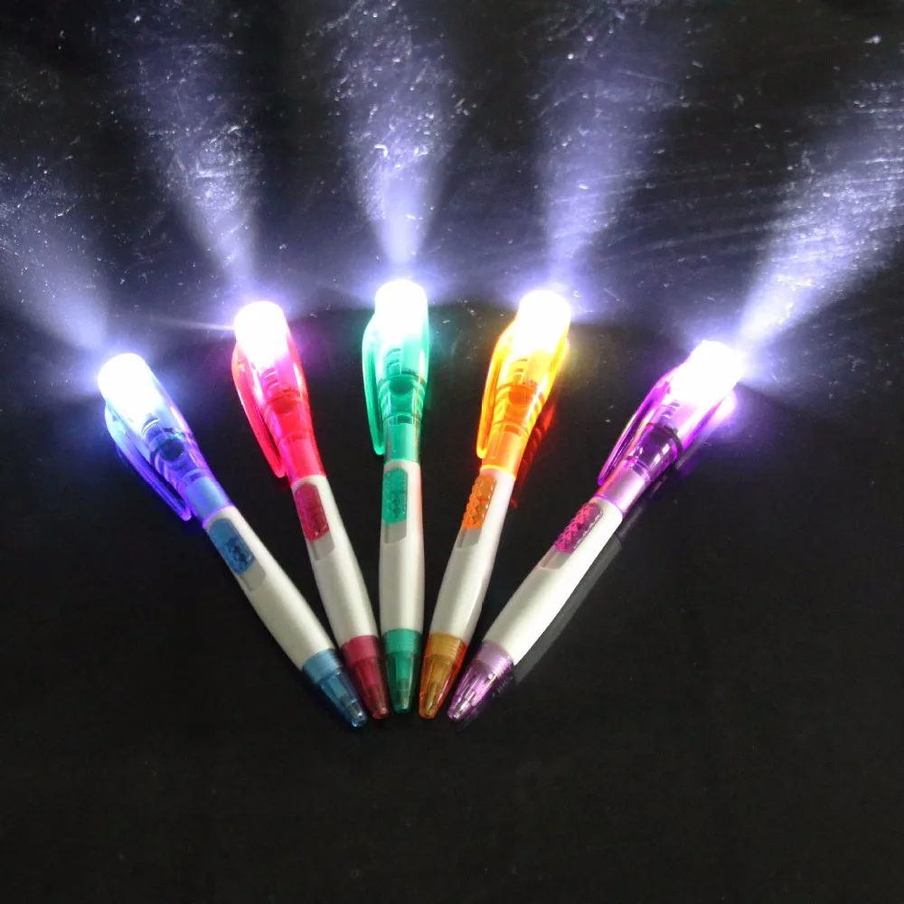 MEIKENG Creative LED Light Ballpoint Pen Novelty Stationery Office