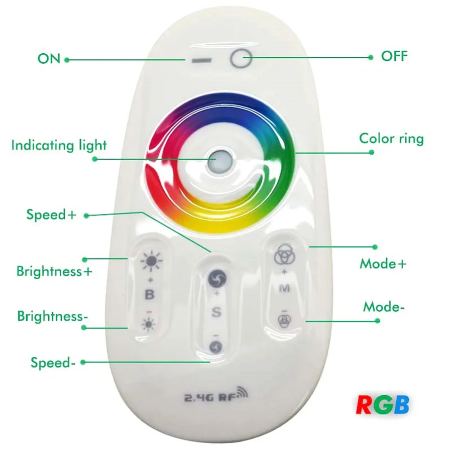 Newstyle светодиодный RGBW/RGB Управление Лер 2.4 г Беспроводной DC12-24V сенсорный РФ Дистанционное управление для RGBW/RGB Светодиодные ленты