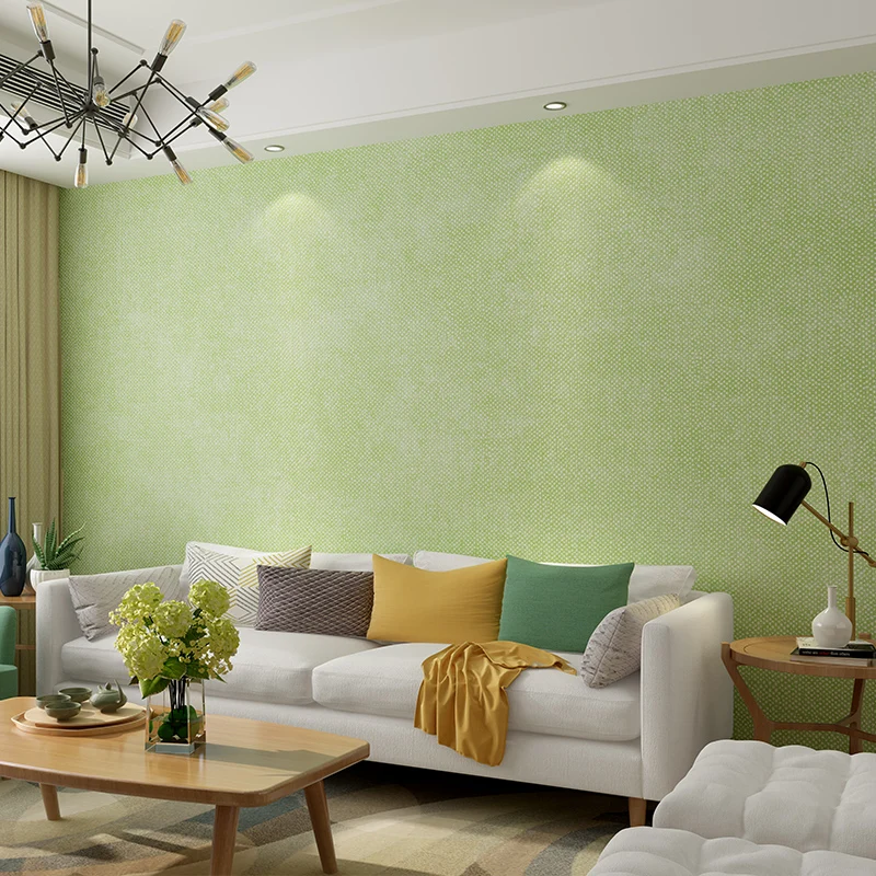Скандинавские одноцветные льняные настенные бумаги домашний декор серый зеленый фиолетовый обои рулон для гостиной спальни стены папье peint