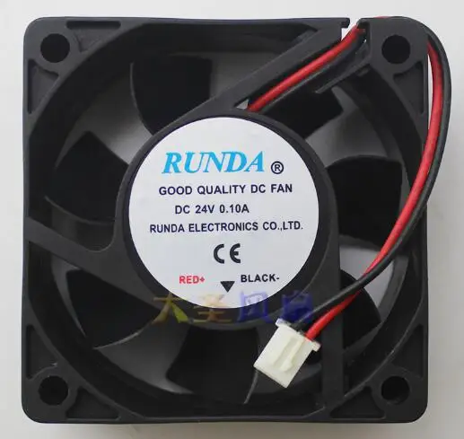 

Original RUNDA 6025 24V 0.10A 6CM 60*60*25MM 2-wire converter radiator fan