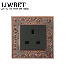 13A Великобритании Стандартный 3 pin Электрические Розетки и цинк панель розетки