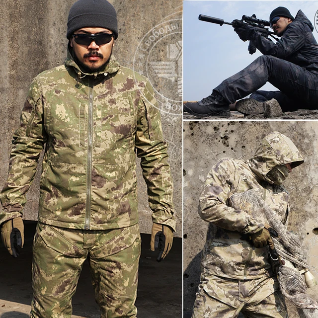 Men's Tactical Hunting Gear Outdoor Sports Hoodie Jacket and Pant For