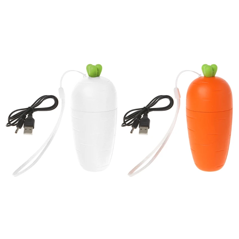 

Free_on 1PC Rechargeable Mini Fan Air Cooler Handheld USB Radish Shape Portable Outdoor New