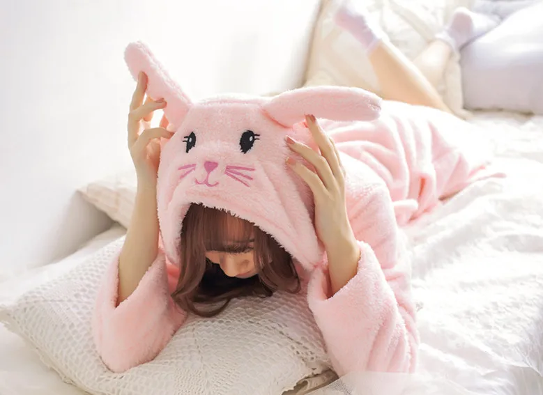 2019 kawaii плюшевый халат Пижама для взрослых с рисунком животного мышки | Комплекты халатов и сорочек -32800251822