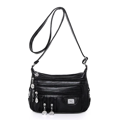 Роскошные сумки, женские сумки,, известный дизайнер, сумки высокого качества, женские сумки через плечо, сумки для мам, тоут, Bolsas Femininas - Цвет: 1 black  handbag
