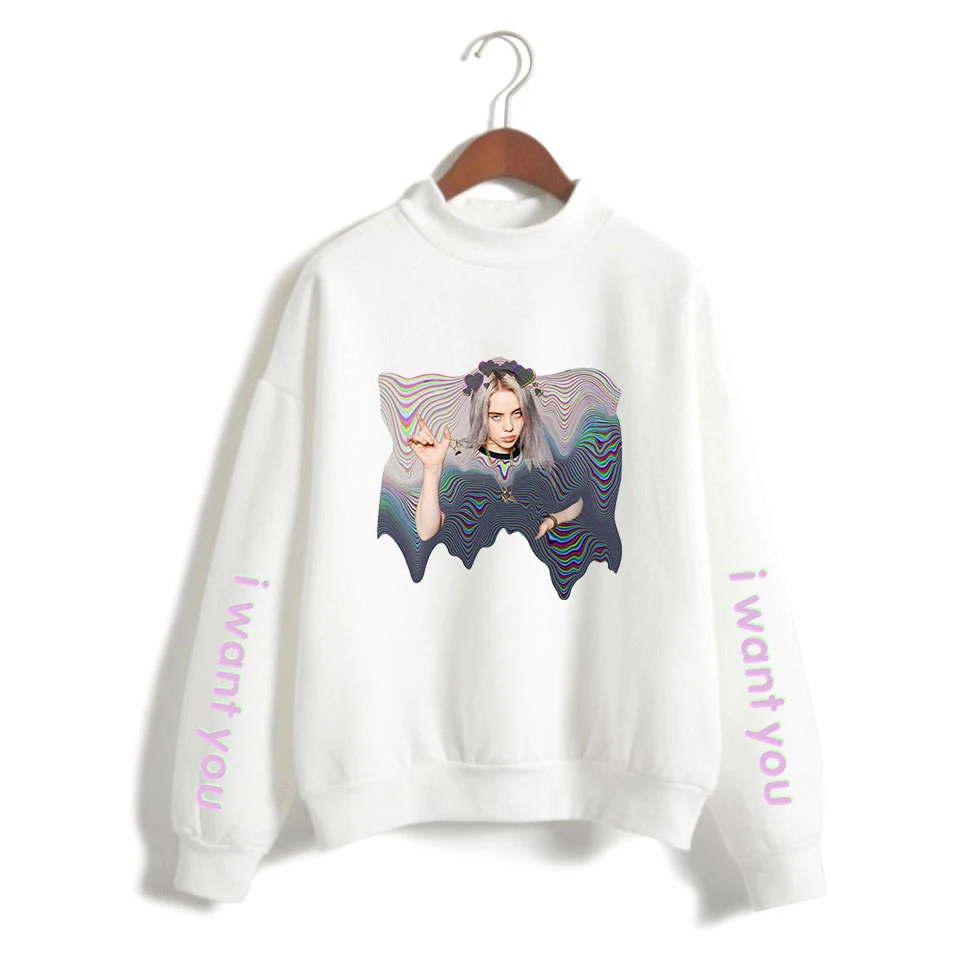 billie eilish print Street cool casual High Quality Stylish Women Sweatshirts kpop Fashion comfortable Turtleneck Sweatshirts billie eilish print Street cool casual High Quality Stylish Women Sweatshirts kpop Fashion comfortable Turtleneck Sweatshirts