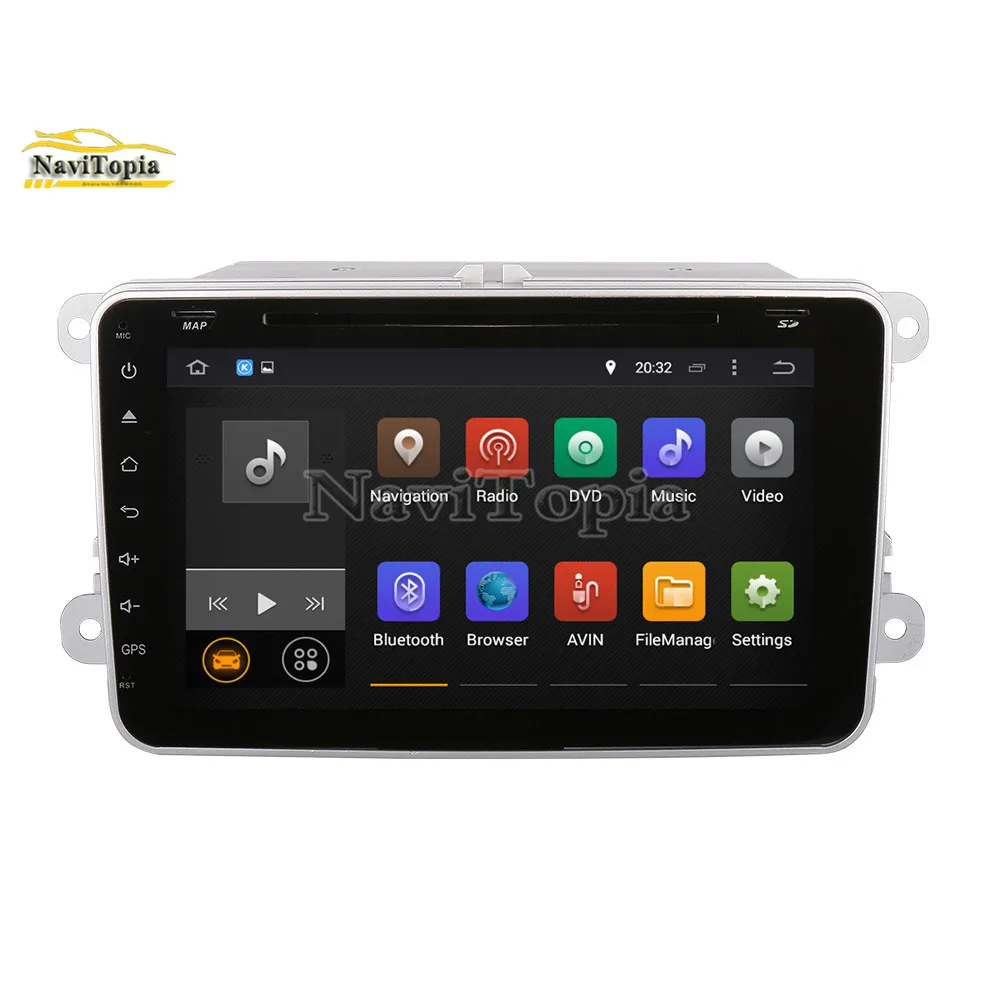 Best NAVITOPIA 4G RAM 64G ROM PX6 Android 9.0 Car DVD GPS Navigation for VW Passat B7/Passat Variant/Passat CC/Touran/Golf V VI 1