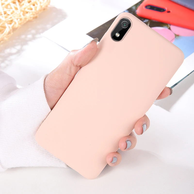 Для Xiaomi Redmi 7 NFH жидкий силиконовый мягкий чехол для Xiaomi 7A Redmi 7A телефон удобный противоударный задний Чехол чехол s