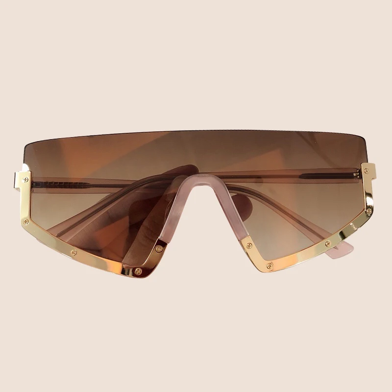 No.3 sunglasses Очки солнцезащитные очки мужские брендовые дизайнерские цельные женские крупные солнцезащитные очки Оттенки UV400 - Цвет линз: No.3 sunglasses