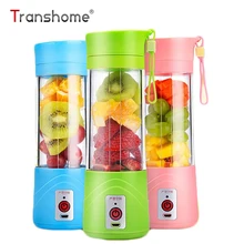 Transhome USB Rechargeable font b Juicer b font Water Bottle 400ml Mini Portable Electric Lemon Fruit
