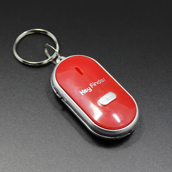 High quality red 1PC White LED Key Finder Locator Find Lost Keys Chain