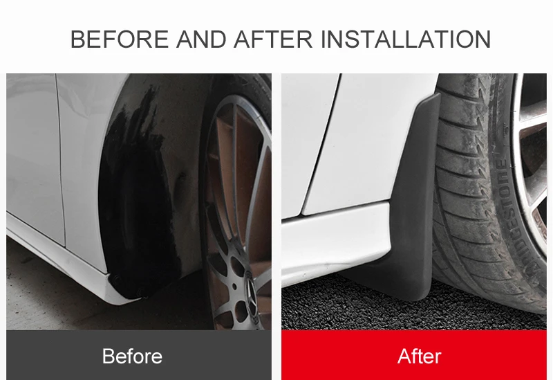 Car Mud Flaps Splash Guard Protective Fender Mudguard Mudflaps Mud Guards 4PCS For Mercedes-Benz A-Class W177