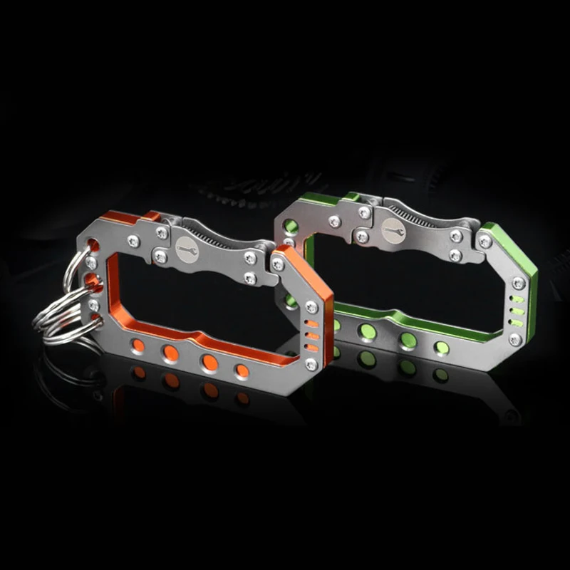 H1066-A edc بقاء التخييم التنزه في الهواء متعددة الوظائف مفتاح سلسلة حقيبة مشبك هوك حلقة مشبك قفل مشبك سريع