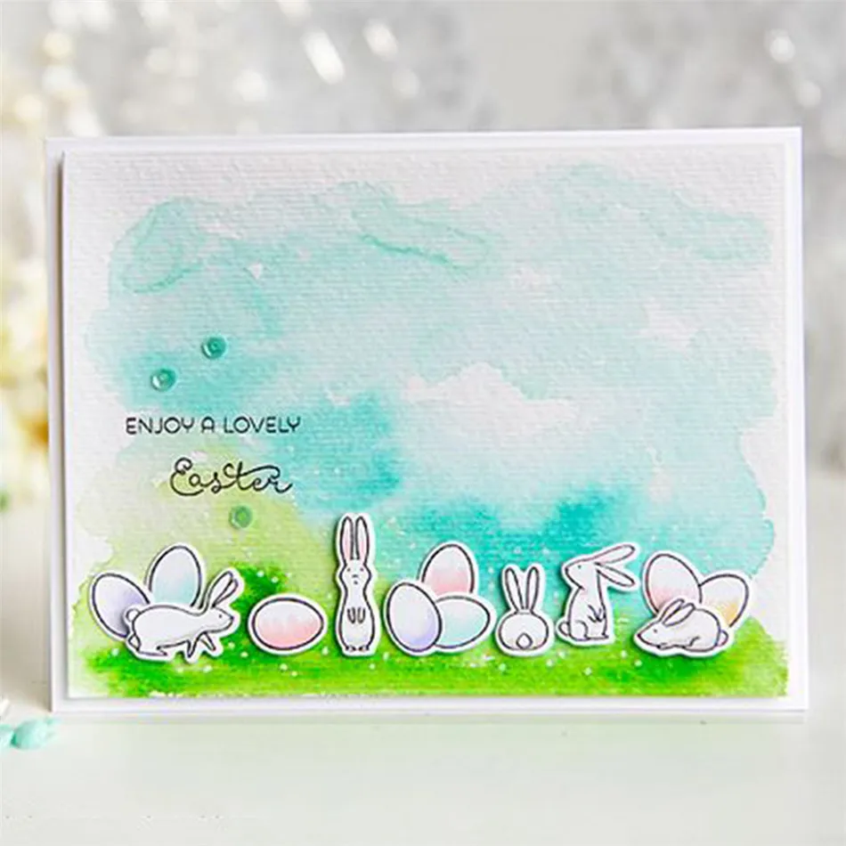

YaMinSanNiO Simply Bunny Borders Metal Cutting Dies New 2019 for Craft Dies Scrapbooking Embossing Die Cut Paper Card Decorative