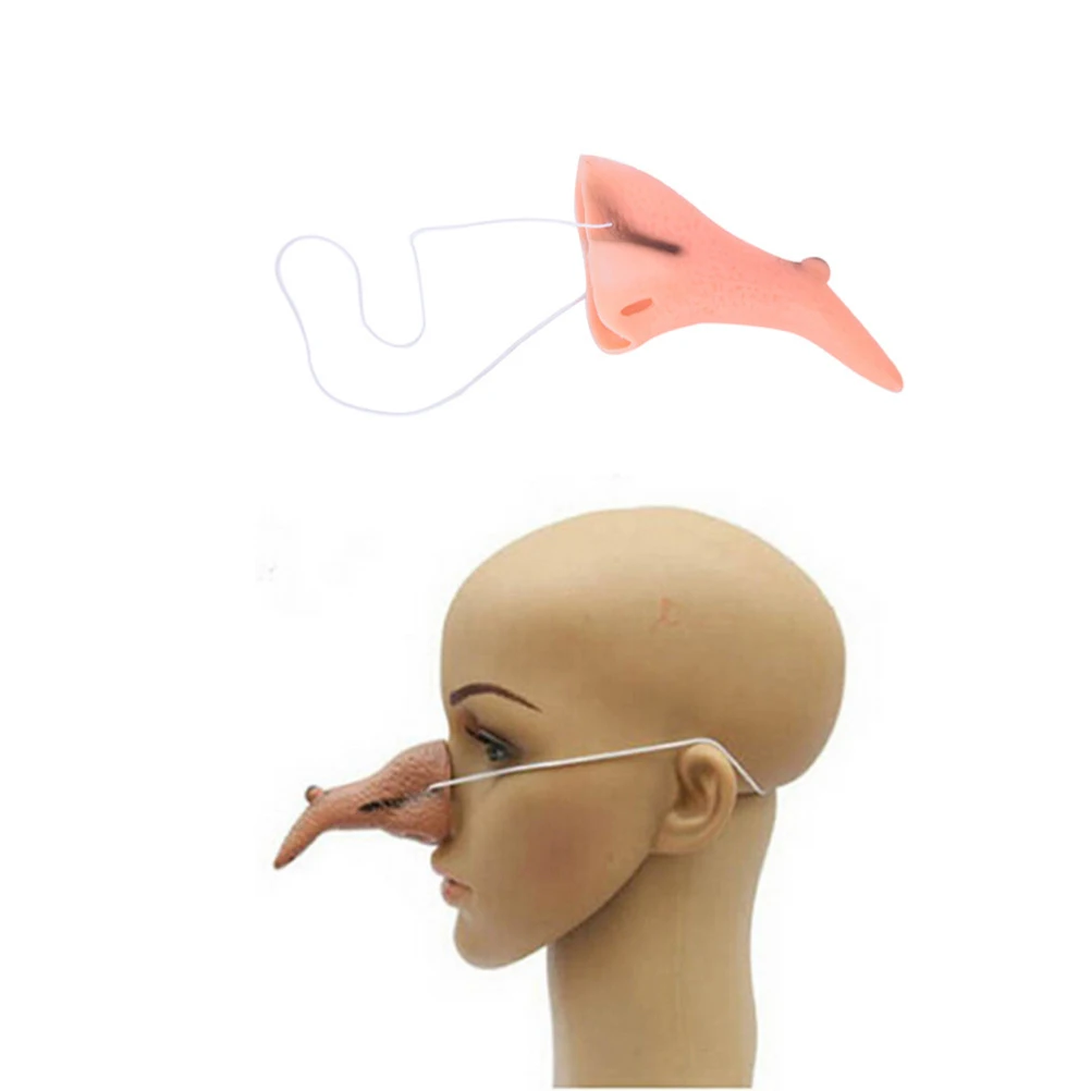 

New JETTING Halloween Funny Witch Long Nose Party Dress Up Cosplay Simulation Nose Chin Rubber Decorate Tool