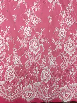 

embroidered tulle mesh wedding lace fabric cord lace fabric for bride dressZ-han835 new design hot selling