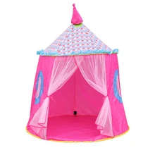 Детские игрушки Палатки складной Портативный детская игровая палатка мальчик девочка принцесса принц замок в помещении Открытый Вигвама Палатки театр детские
