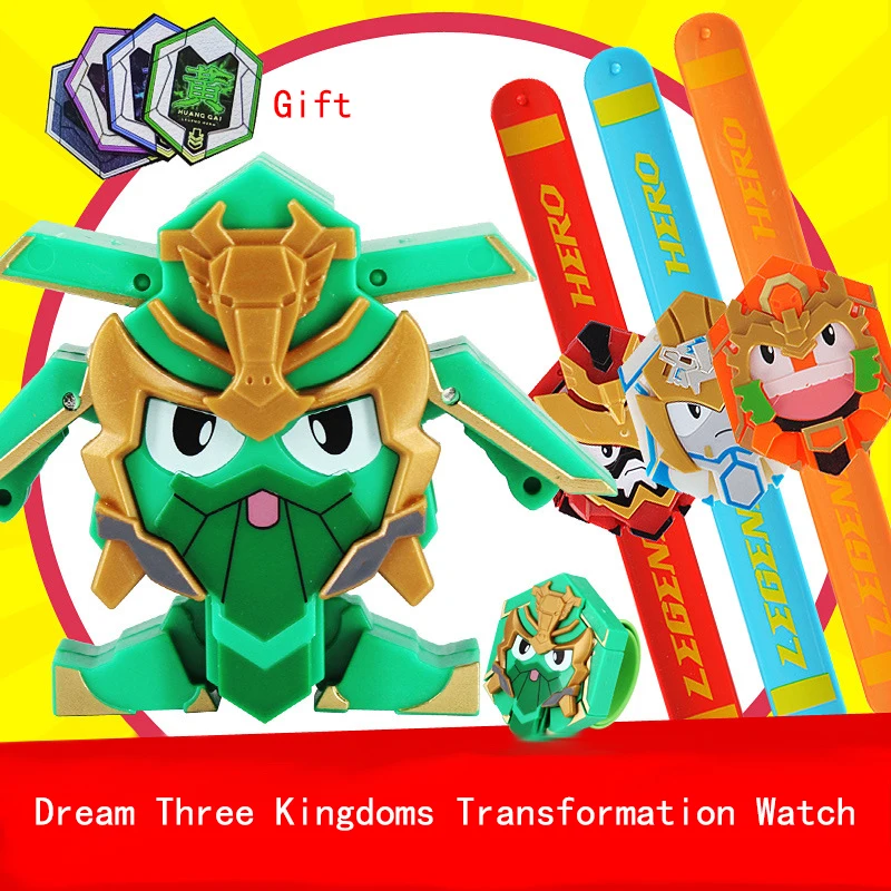 2018 New 15CM Action Figure Dragon Doll Toys Dinosaur Ranger Model Transformation Watch Toy Sword